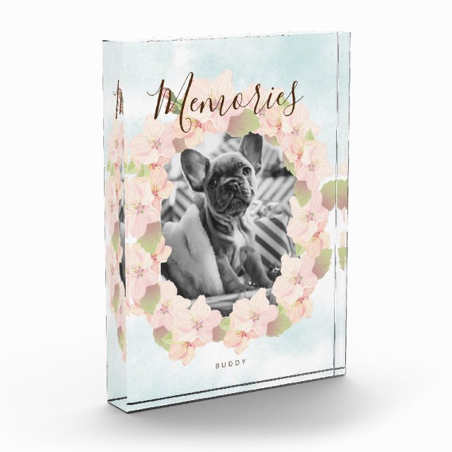 Cherry Blossom Wreath Pink Fotoblock (Links)