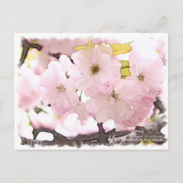 Cherry Blossom "Yae-benitoranowo" Postkarte