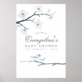 Cherry Blossoms Baby Dusche Willkommen Poster