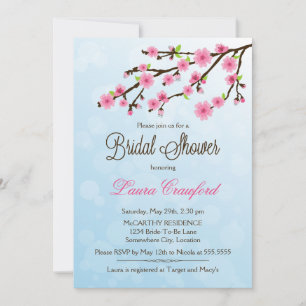Cherry Blossoms Bridal Dusche Einladung