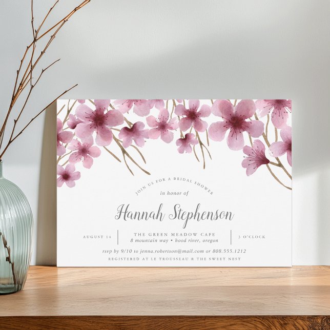 Cherry Blossoms Bridal Dusche Einladung (Von Creator hochgeladen)