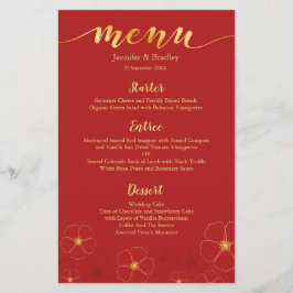 Cherry Blossoms Chinesisches Abendmenü | Benutzerd