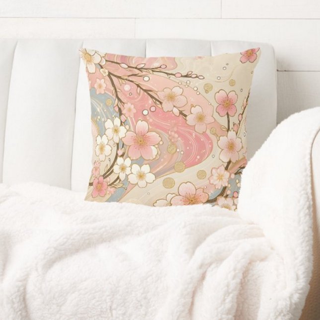 Cherry Blossoms floral Kissen (Von Creator hochgeladen)