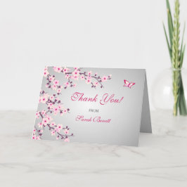 Cherry Blossoms Floral Vielen Dank Baby Dusche Dankeskarte