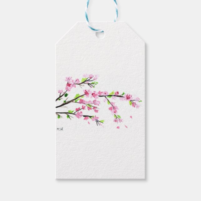 Cherry Blossoms Geschenkanhänger (Vorderseite)