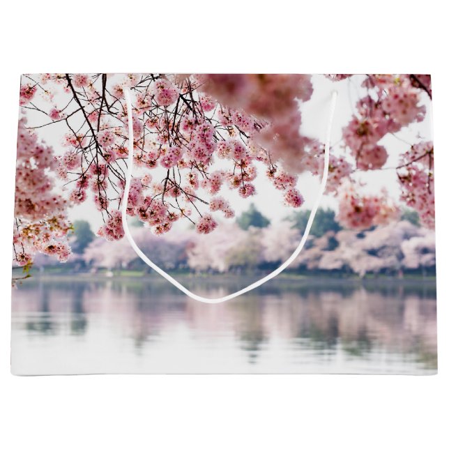 Cherry Blossoms Große Geschenktüte (Vorderseite)