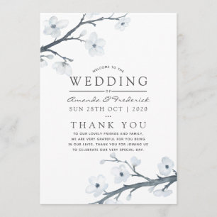 Cherry Blossoms Hochzeit Programm