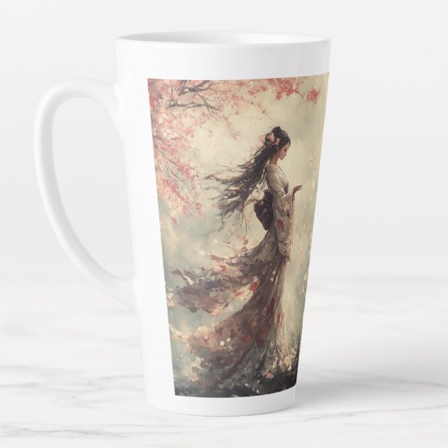 Cherry Blossoms Latte Tasse (Links)
