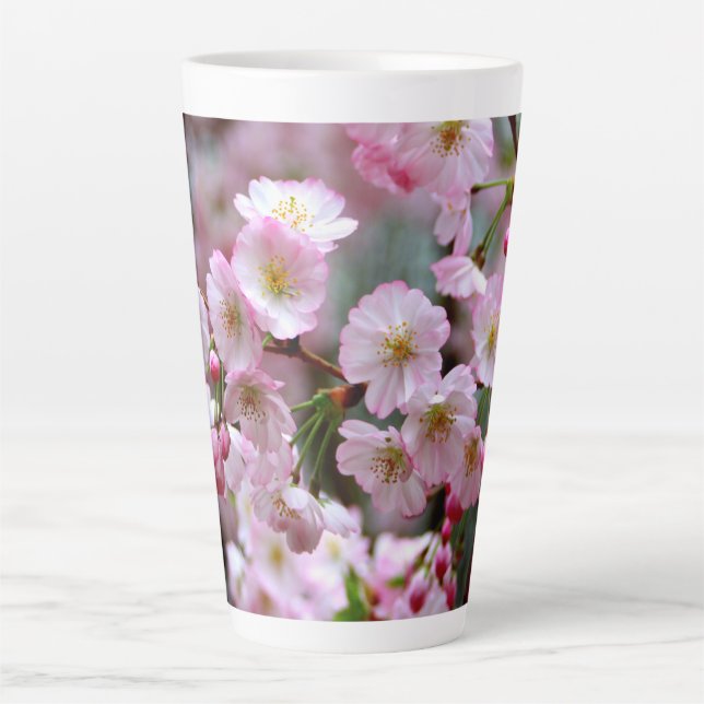 Cherry Blossoms Latte Tasse (Vorderseite)