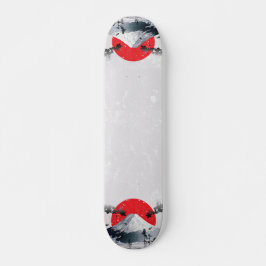 Cherry Blossoms Mount Fuji Japan Skateboard