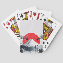 Cherry Blossoms Mount Fuji Japan Spielkarten