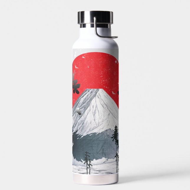 Cherry Blossoms Mount Fuji Japan Trinkflasche (Links)