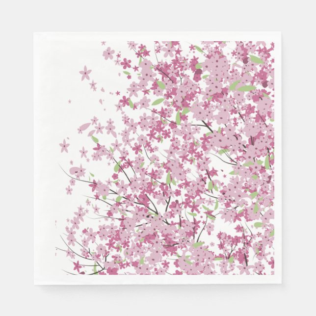 Cherry Blossoms Paper Napkins Serviette (Vorderseite)