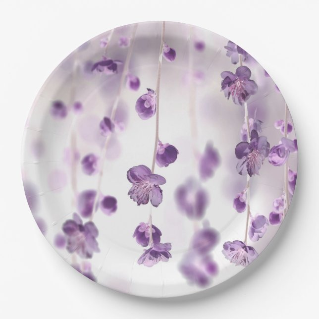 Cherry Blossoms Pappteller (Vorderseite)