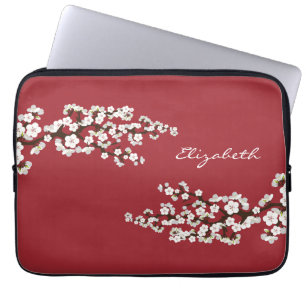 Cherry Blossoms Sakura Laptop Sleeve (rot)
