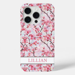 Cherry Blossoms Sakura Monogrammed Case-Mate iPhone Hülle