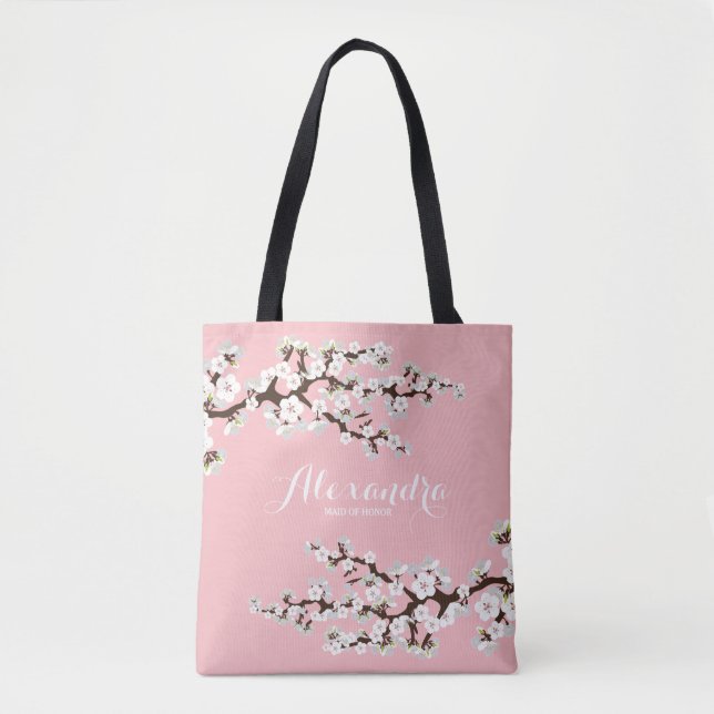 Cherry Blossoms Sakura Wedding Party Tasche (pink) (Vorderseite)