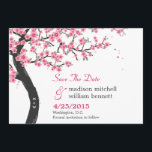 Cherry Blossoms Save the Date Card<br><div class="desc">Mit einem blühenden Kirschbaum als Symbol des Wohlstands und der viel Glück ist diese wunderschöne Hochzeitskollektion perfekt geeignet,  um Ihren besonderen Tag zu feiern.</div>