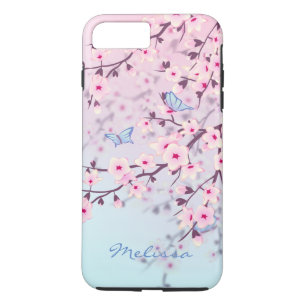 Cherry Blossoms Schmetterlinge Pastel iPhone 8 Plus/7 Plus Hülle