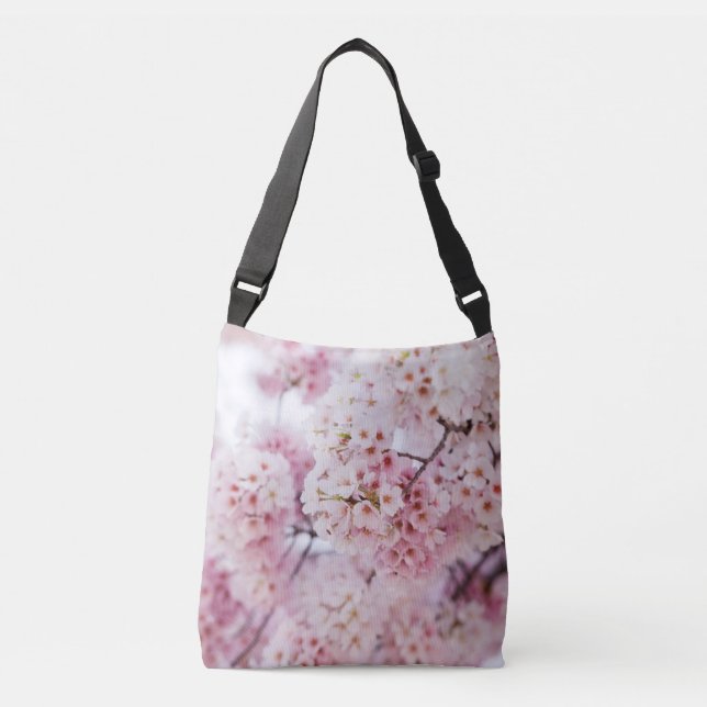 Cherry Blossoms Tragetaschen Mit Langen Trägern (Vorderseite)