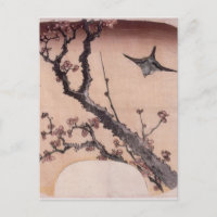 Cherry Blossoms und Warbler von Katsushika Hokusai