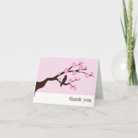 Cherry Blossoms Vielen Dank Karten