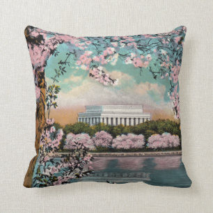 Cherry Blossoms Vintag Kissen
