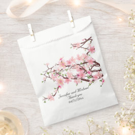 Cherry Blossoms Wedding Personalize Vielen Dank Geschenktütchen