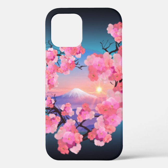 Cherry blüht auf dem Fuji Case-Mate iPhone Hülle (Rückseite)