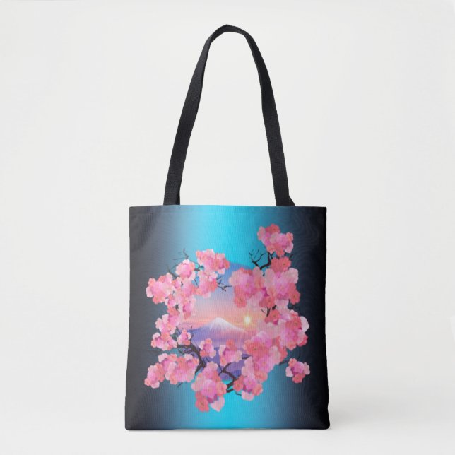 Cherry blüht auf dem Fuji Tasche (Vorderseite)