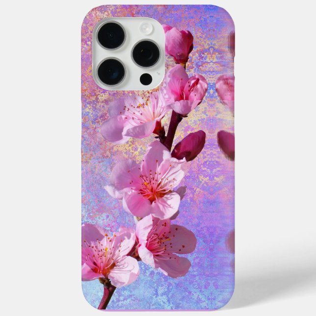 Cherry blüht Rosa Blume Abstrakte Handy Fall Case-Mate iPhone Hülle (Rückseite)