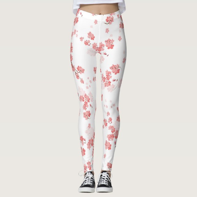 Cherry Blume 2 Leggings (Vorderseite)