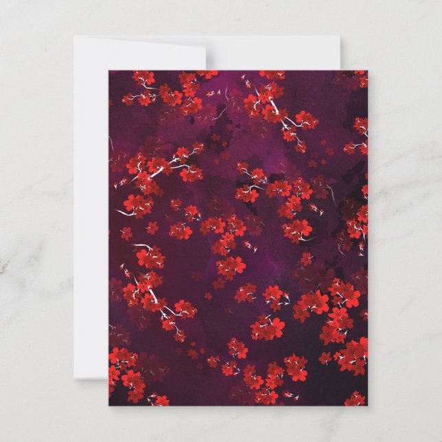 Cherry Blume 3 Mitteilungskarte (Vorderseite)