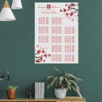 Cherry Blüten Double Xi Asian Wedding Chart