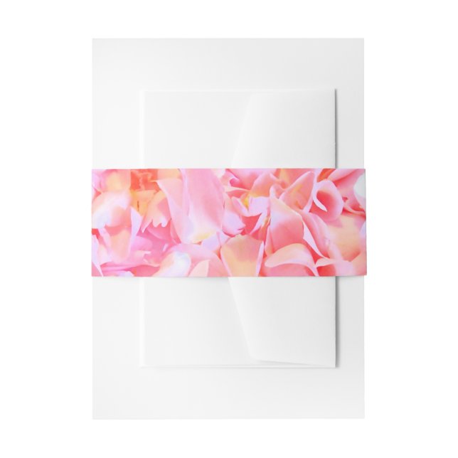 Cherry-Blüten-Rosa-Blume Hochzeit Einladungsbanderole (Vorderseite Beispiel)