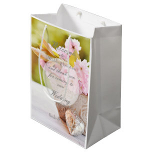 Cherry-Blüten-Rosa-Blume Hochzeit Mittlere Geschenktüte