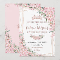 Cherry Blüten Rose Gold Süße 16 Quinceañera