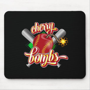 Cherry Bombs Logo Softll Team passend für Mädchen Mousepad