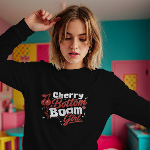 Cherry Bottom Girl – Retro Kirsche T-Shirt