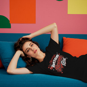 Cherry Bottom Girl – Retro Kirsche T-Shirt