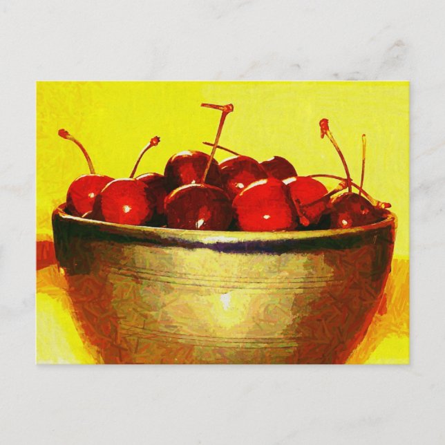 Cherry Bowl Postkarte (Vorderseite)