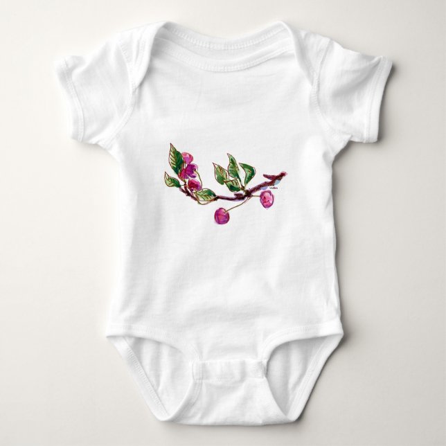 Cherry Branch Baby Strampler (Vorderseite)