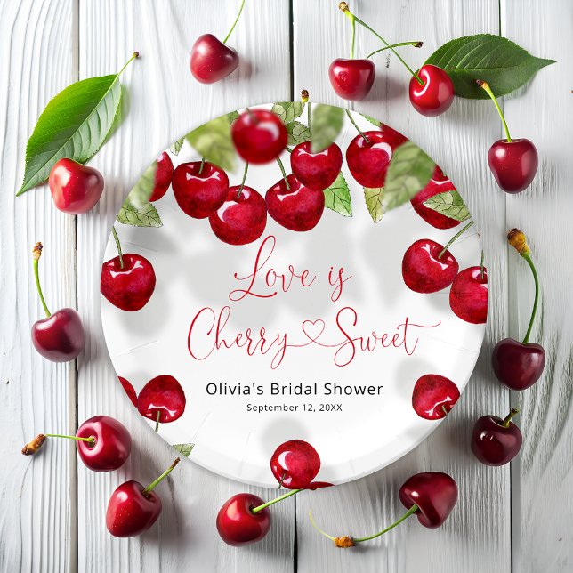 Cherry Brautparty Pappteller (Von Creator hochgeladen)