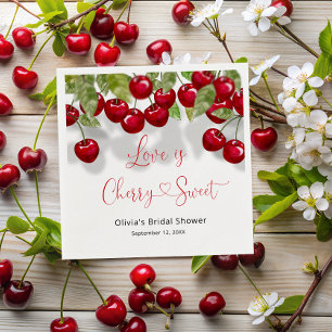 Cherry Brautparty Serviette