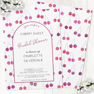 Cherry Bridal Dusche Einladung