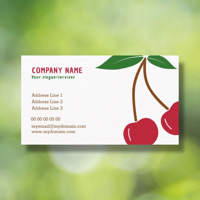 Cherry Business Card Visitenkarte (Cherry Business Card)