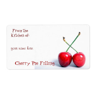 Cherry Canning Étiquettes