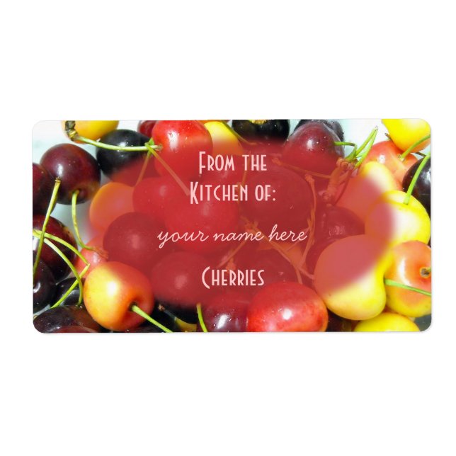 Cherry Canning Labels (Vorne)