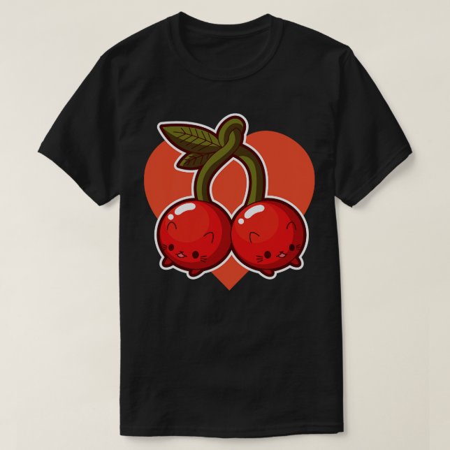 Cherry Cats T-Shirt (Design vorne)
