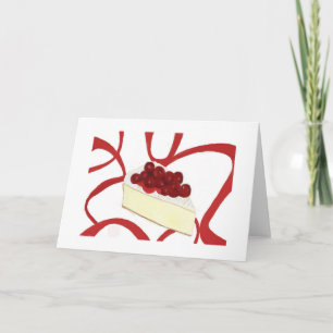 Cherry Cheesecake Greeting Card Karte